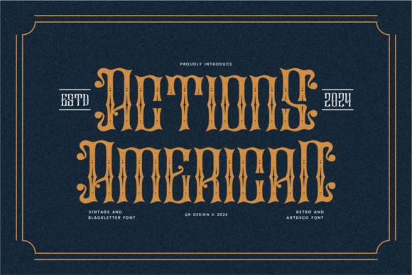 Actions American Font: Bold Branding for Small Business