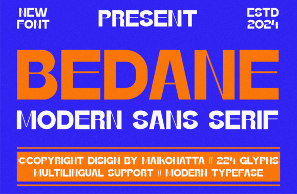 Bedane: A Bold Sans Serif Font for Modern Web Design