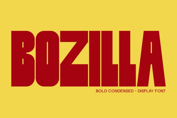 Bozilla Font: Bold Display for Editorial Impact