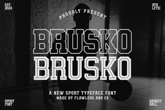 Brusko Font Review: Bold Slab Serif for Sports Branding