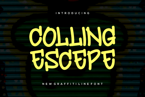 Collingescepe Font: Bold Graffiti Style for Web Design