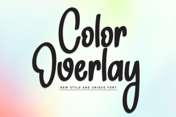 Color Overlay: A Bold Script Font for Marketers