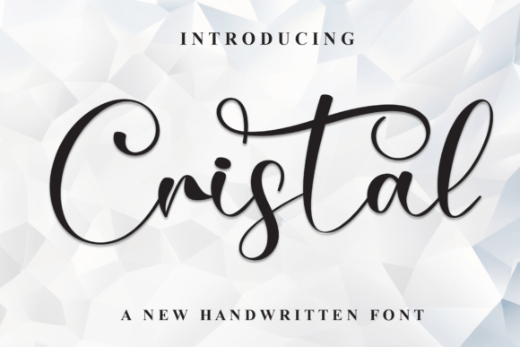 Cristal Font: A Handwritten Typeface for Makers