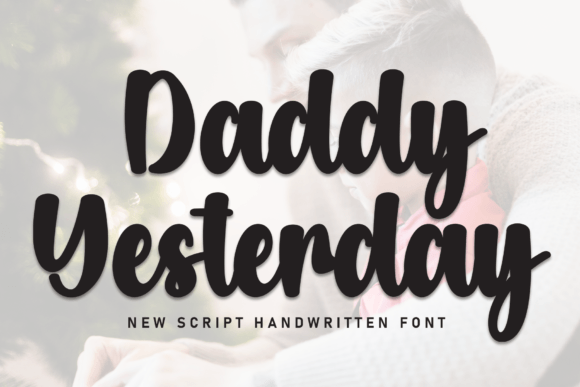 Daddy Yesterday: A Bold Hand-Drawn Typeface for Editors