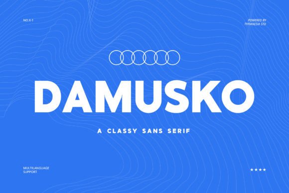 Damusko: A Modern Sans Serif Font for Bold Campaigns