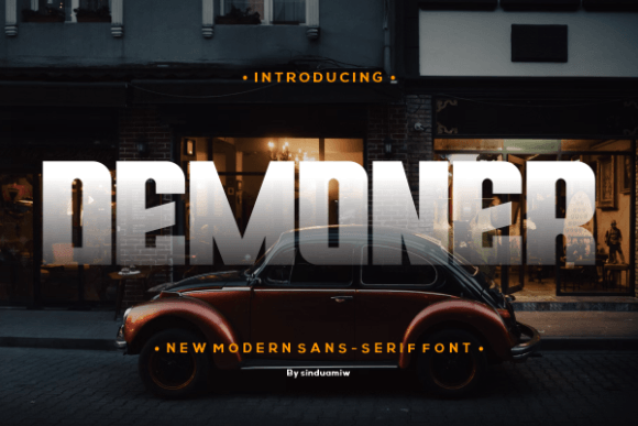 Demoner Font: Bold Branding for Small Business
