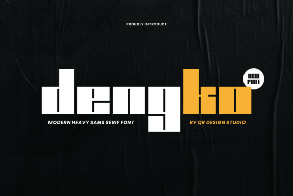 Dengko Typeface: Bold Sans Serif for Branding