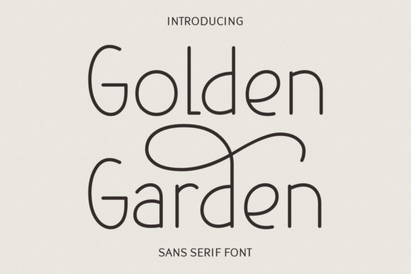 Golden Garden: A Modern Sans Serif Typeface for Editorial Design