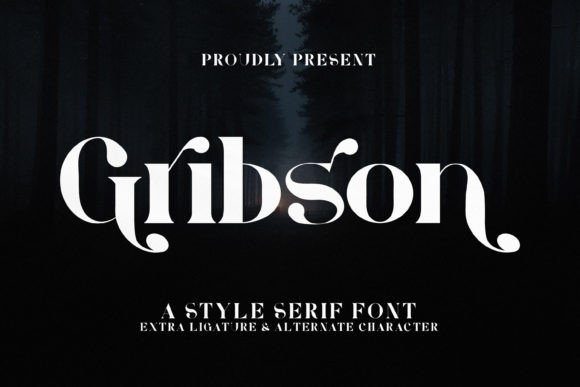 Grıbson: A Bold Serif Font for Branding