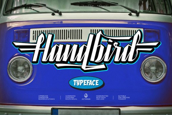 Handbird Font: Bold Script for Branding