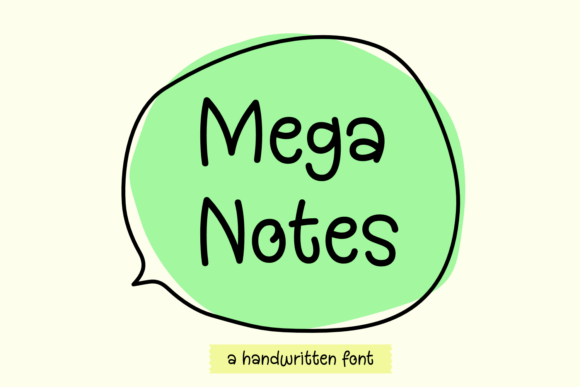 Mega Notes: A Playful Typeface for Web Design