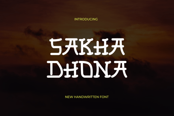 Sakha Dhona: A Bold Display Font for Editorial Design