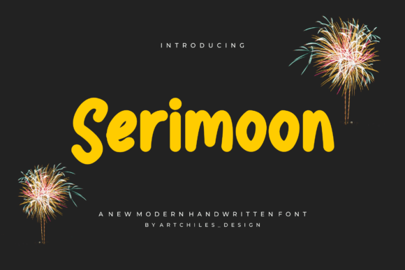 Serimoon: A Bold Handwritten Font for Makers