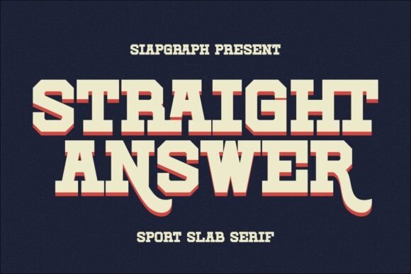Straight Answer Font for Strong Branding