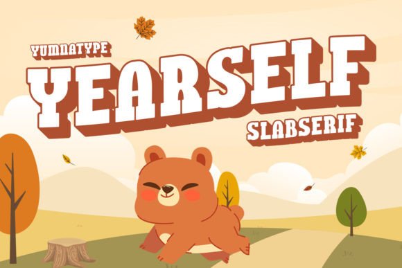 Yearself: A Playful Slab Serif Font for Makers